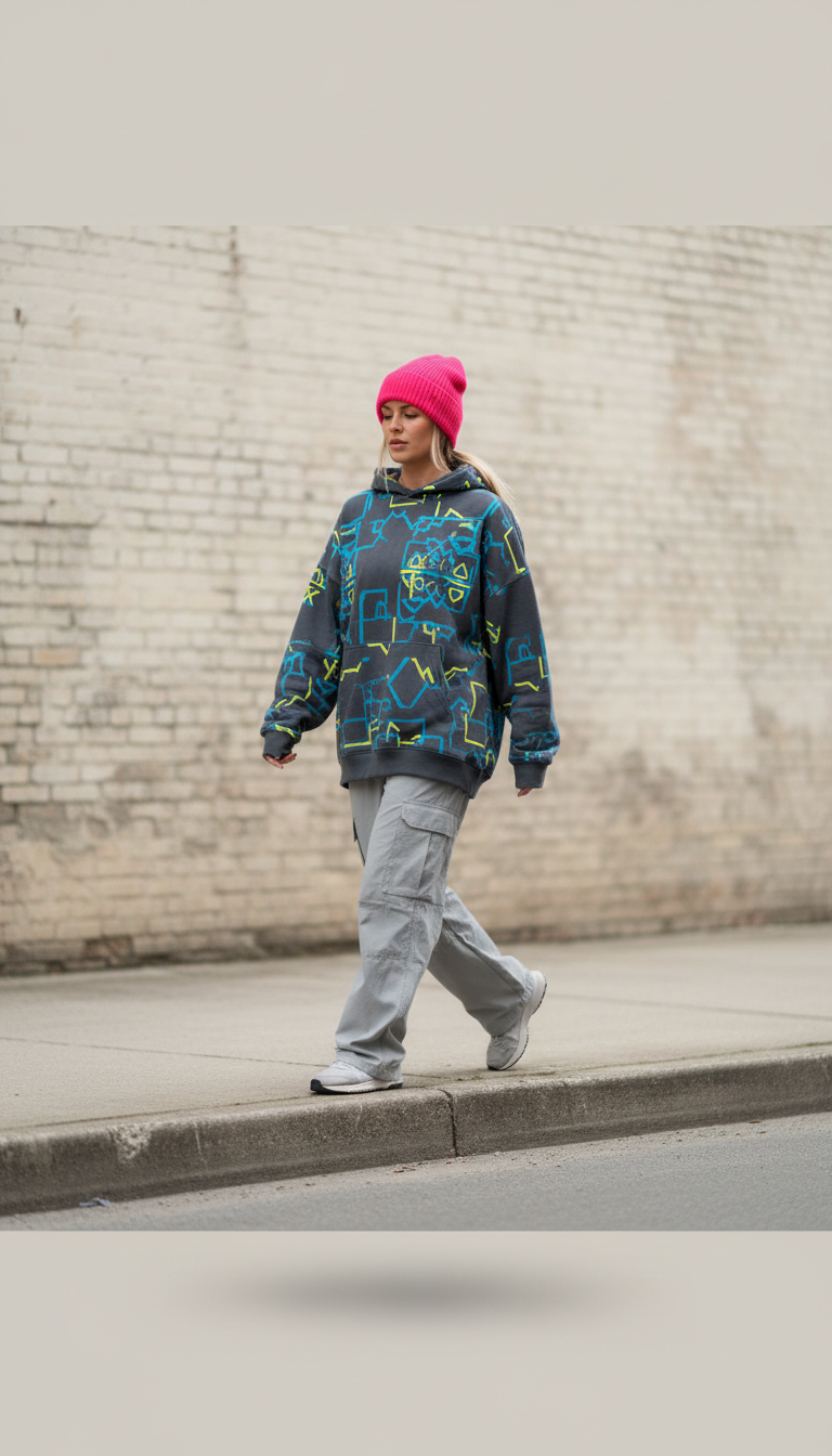 Pop Pink Statement Beanie