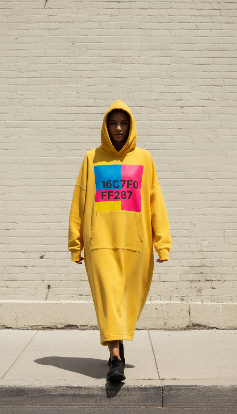 Taxi Yellow Oversized Hoodie