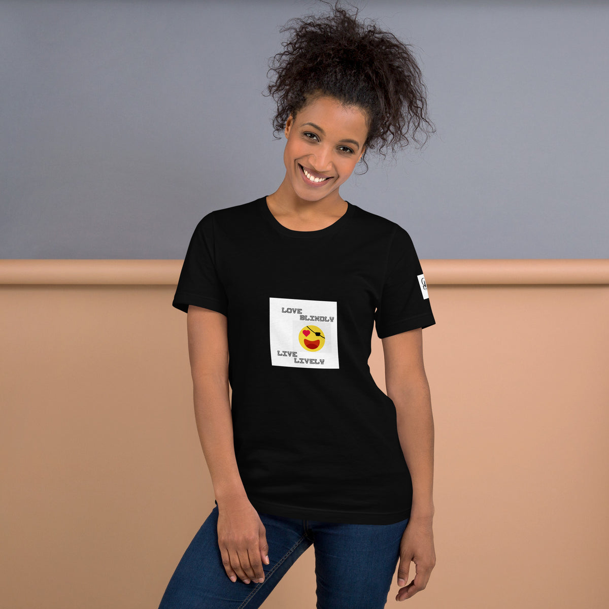 Love Blindly Live Lively Unisex t-shirt